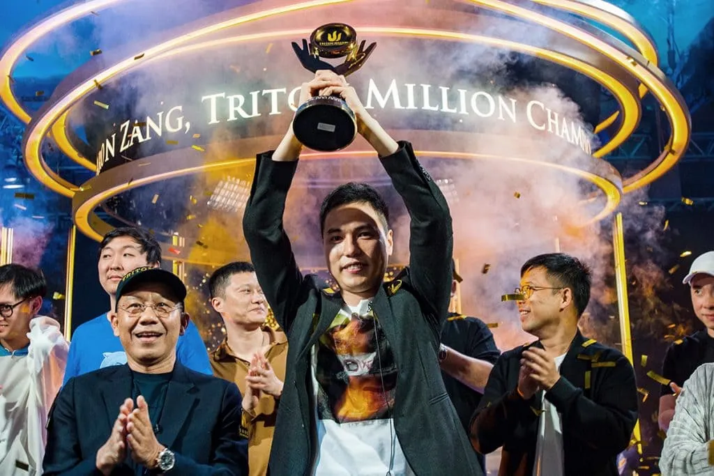 Aaron Zhang แชมป์โป๊กเกอร์ Triton Million Tournament 2019 By KUBET