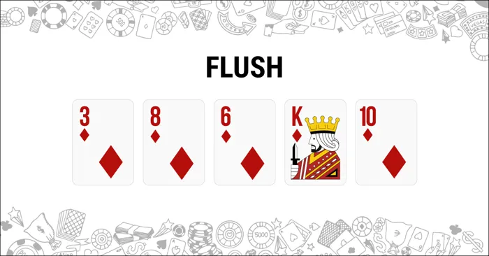 อันดับมือโป๊กเกอร์ ฟลัช (Flush) By KUBET