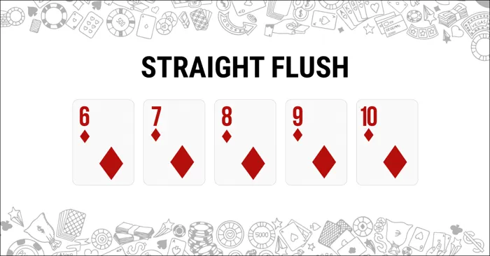 อันดับมือโป๊กเกอร์ สเตรทฟลัช (Straight Flush) By KUBET