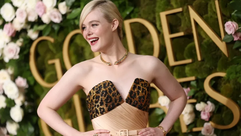 Elle Fanning พรมแดงของงาน Golden Globe Awards 2025